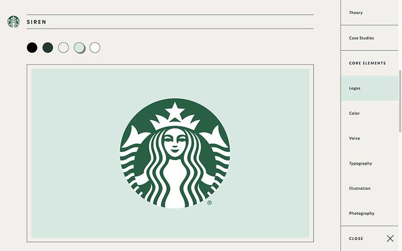 Charte graphique Starbucks